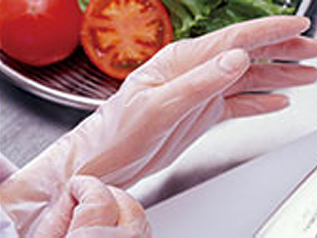 ポリ手袋 Polyethylene film glove